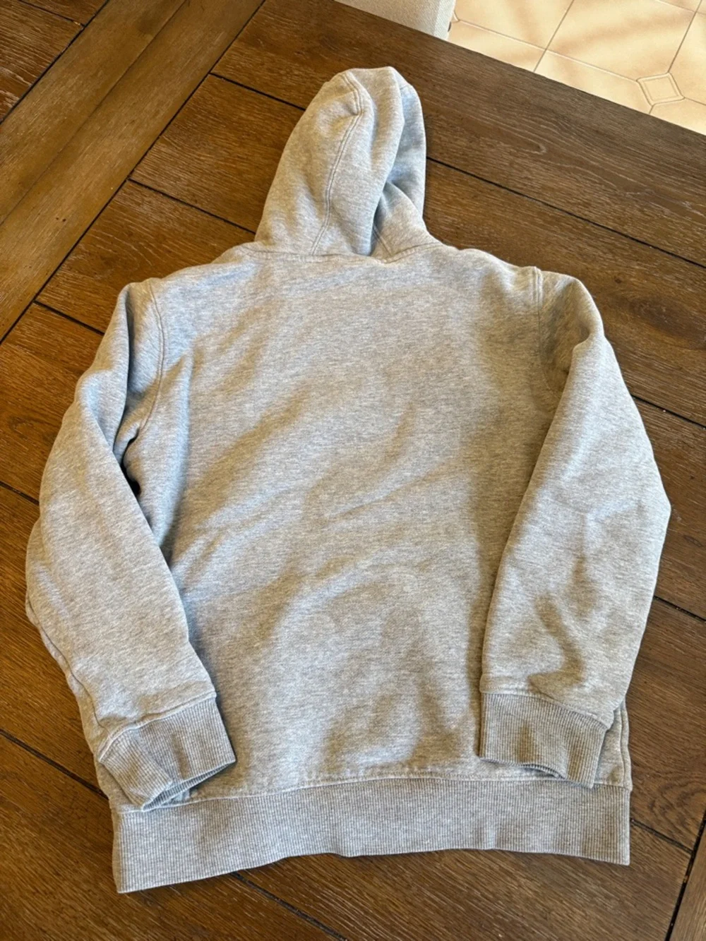 Youth L GOAT Gray Hooded Sweatshirt with Flag Patch - Picture 4 of 4
